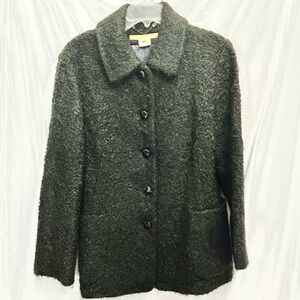Vintage Mr & Mrs MacLeod Wool Jacket, Drk Grey, Sz 3